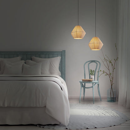 Gemma Pendant Light in bedroom.