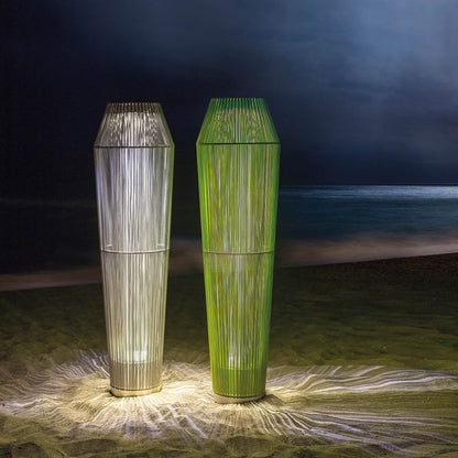 Koord Outdoor LED Floor Lamp in Outside Area.