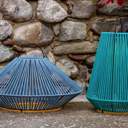 Koord Outdoor LED Rechargeable Table Lamp in Outside Area.
