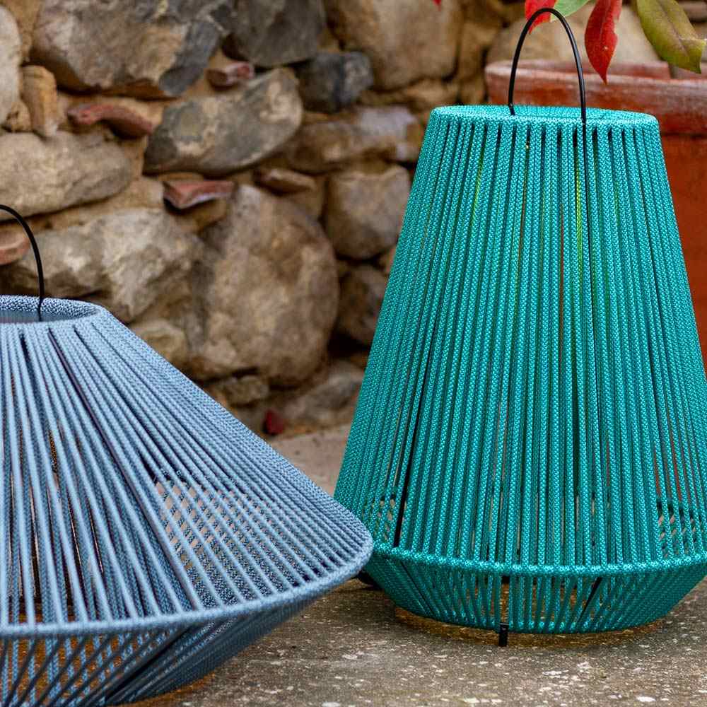 Koord Outdoor LED Rechargeable Table Lamp in Outside Area.