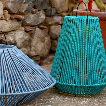 Koord Outdoor LED Rechargeable Table Lamp in Outside Area.