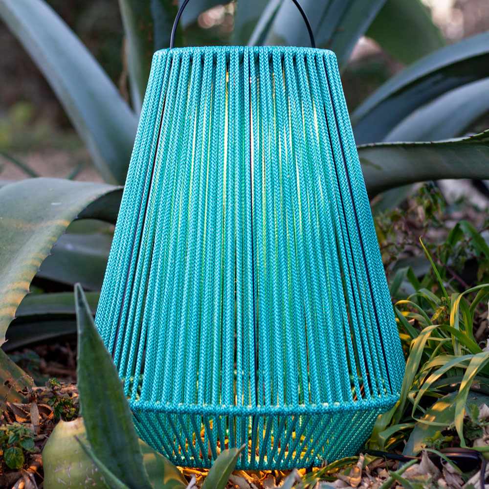 Koord Outdoor LED Rechargeable Table Lamp in Outside Area.