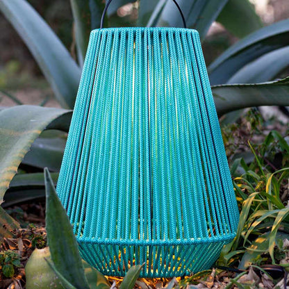 Koord Outdoor LED Rechargeable Table Lamp in Outside Area.