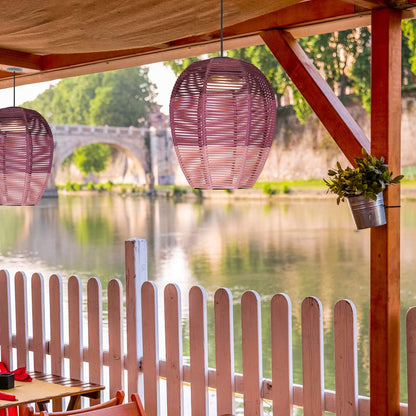 Meisy Outdoor LED Pendant Light in Outside Area.