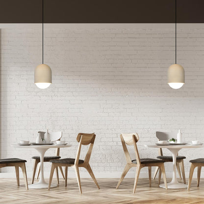 Nucli Outdoor Pendant Light in restaurant.