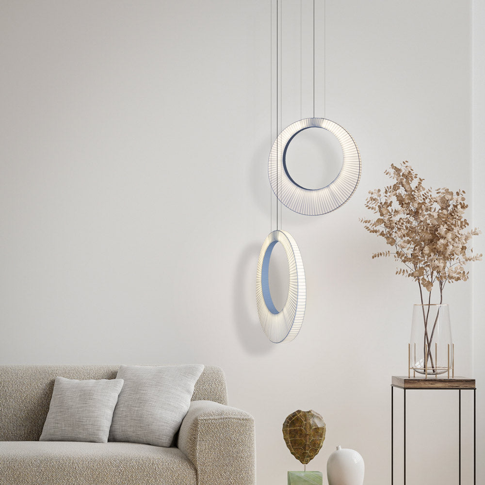 Sol-Ixent LED Pendant Light in living room.