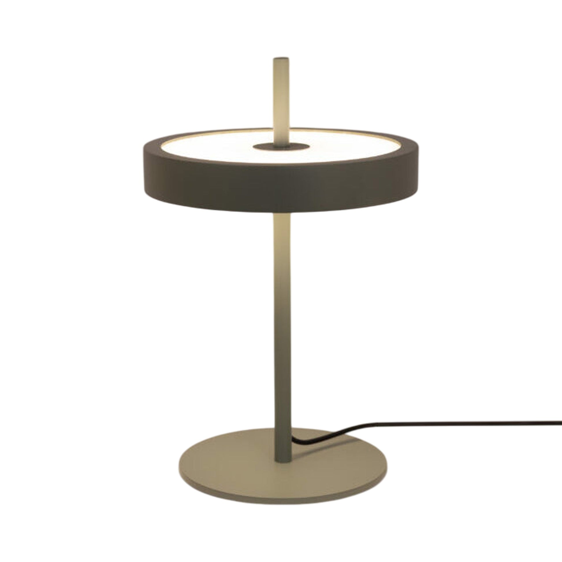 Spin LED Table Lamp in Black (7.5-Inch).