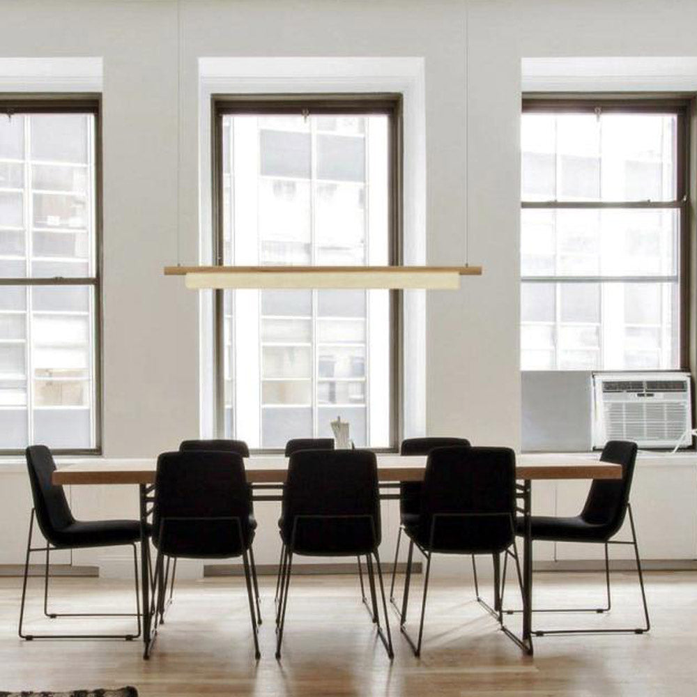 Stick LED Pendant Light in dining room.