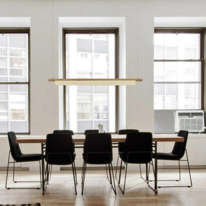 Stick LED Pendant Light in dining room.