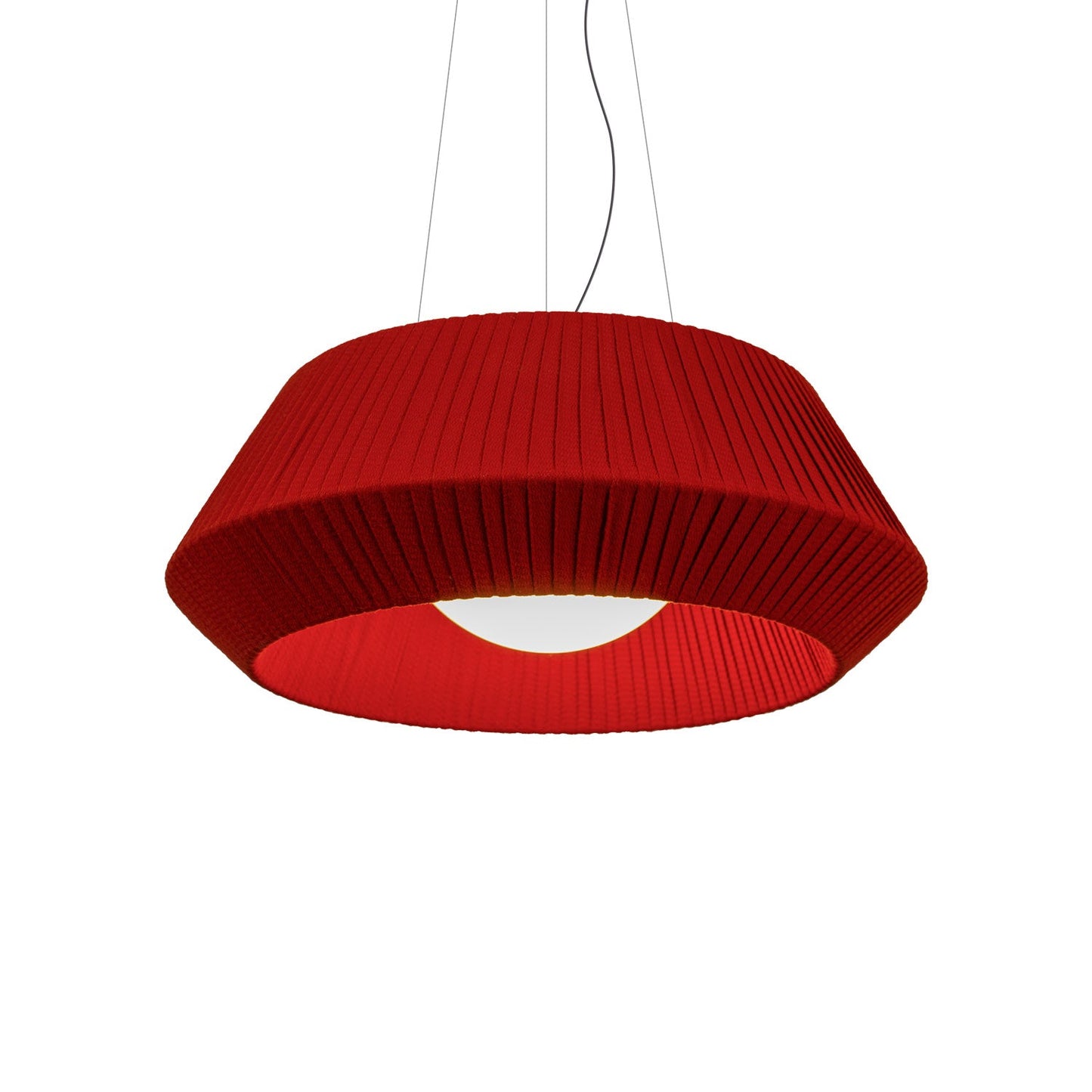 Sweet Outdoor LED Pendant Light in Clay Red (17.75-Inch).