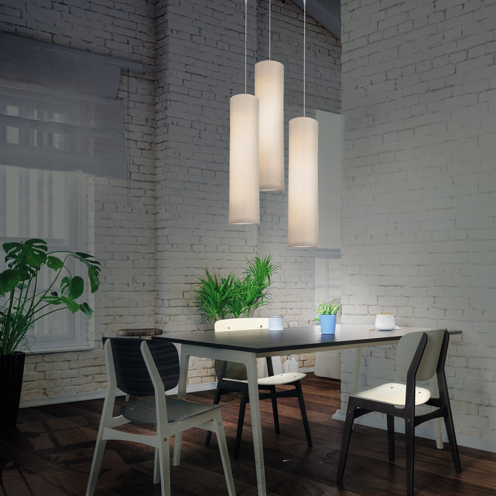 Tubs Long Pendant Light in dining room.