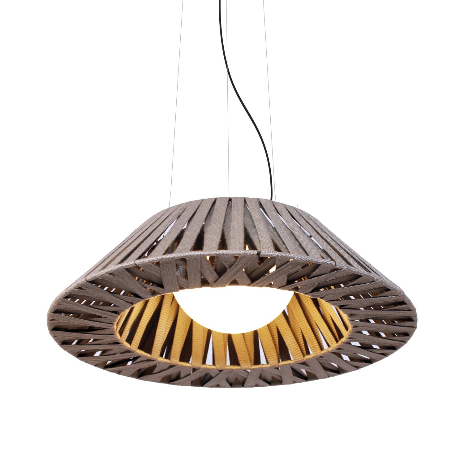 Zig-Zag Outdoor LED Pendant Light (21.63-Inch).