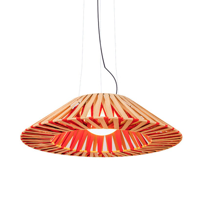 Zig-Zag Outdoor LED Pendant Light (27.5-Inch).