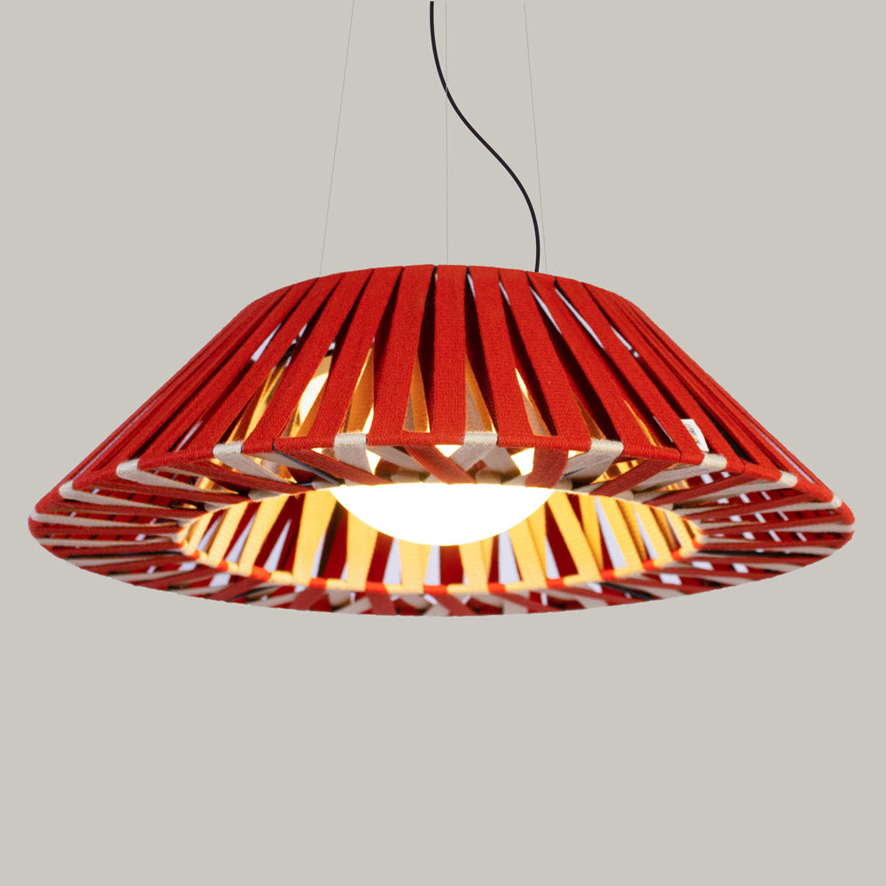 Zig-Zag Outdoor LED Pendant Light in Detail.