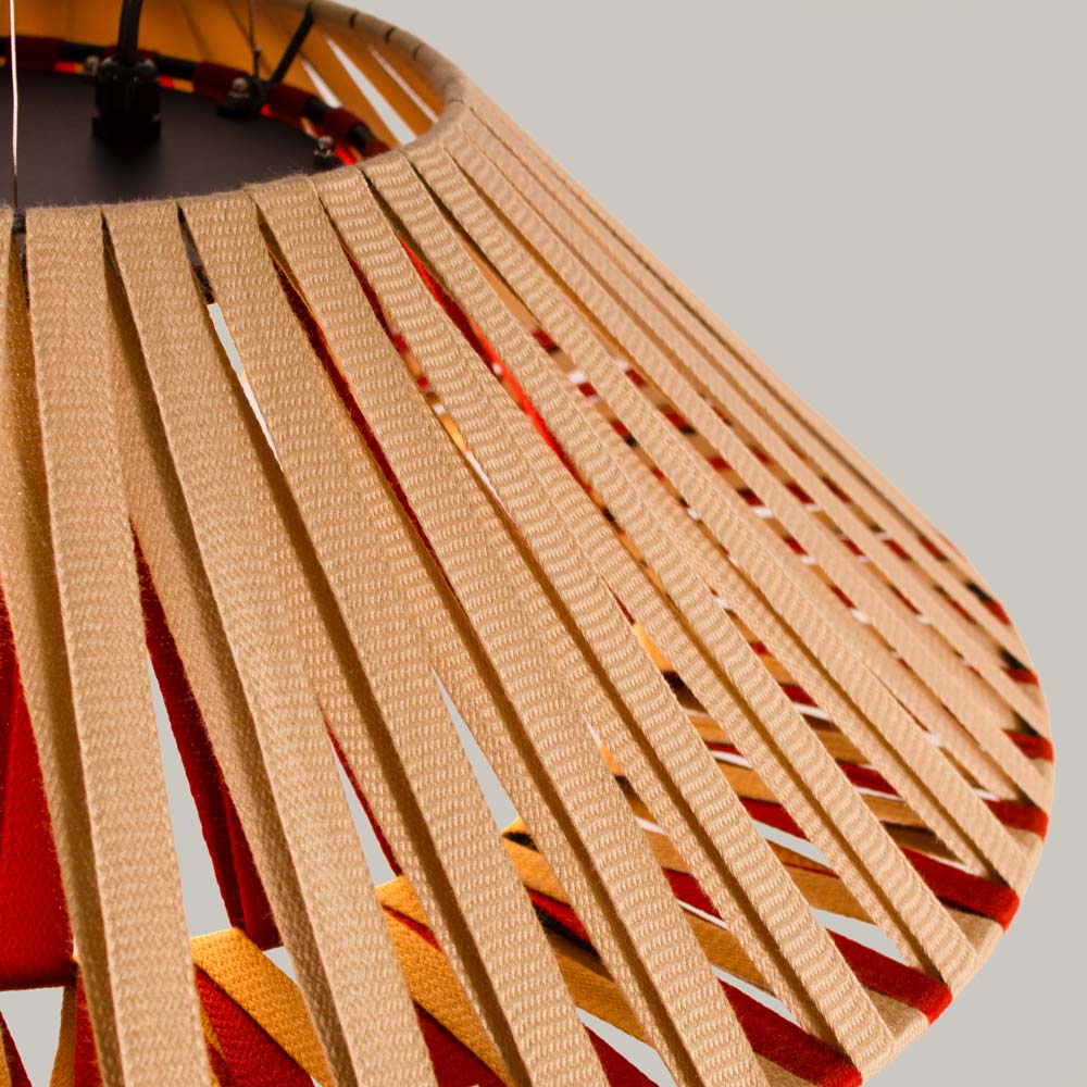 Zig-Zag Outdoor LED Pendant Light in Detail.
