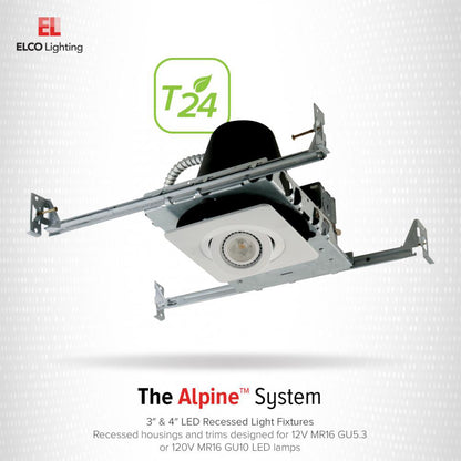 3" New Construction Dedicated LED IC Airtight Housing in Detail.