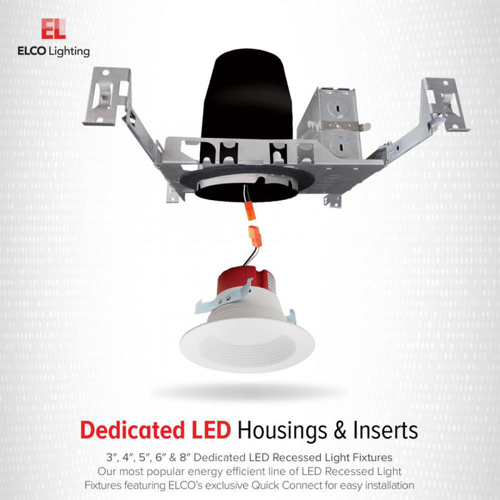 3" New Construction Dedicated LED IC Airtight Housing in Detail.