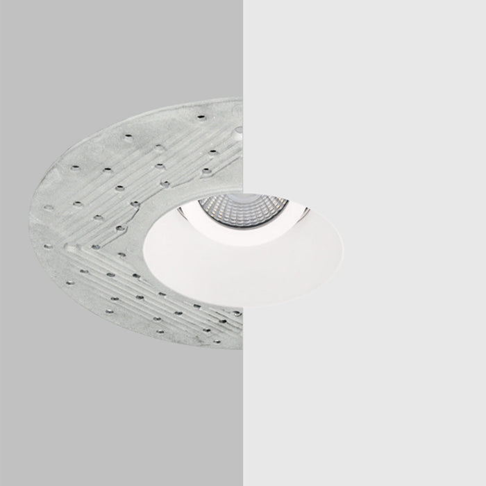Elco Lighting Pex™ 3" Trimless Smooth Reflector Trim in Detail.