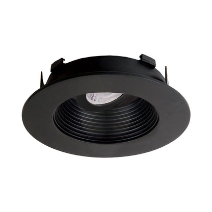 Flexa™ 4" Round Baffle in Black (Black Ring).