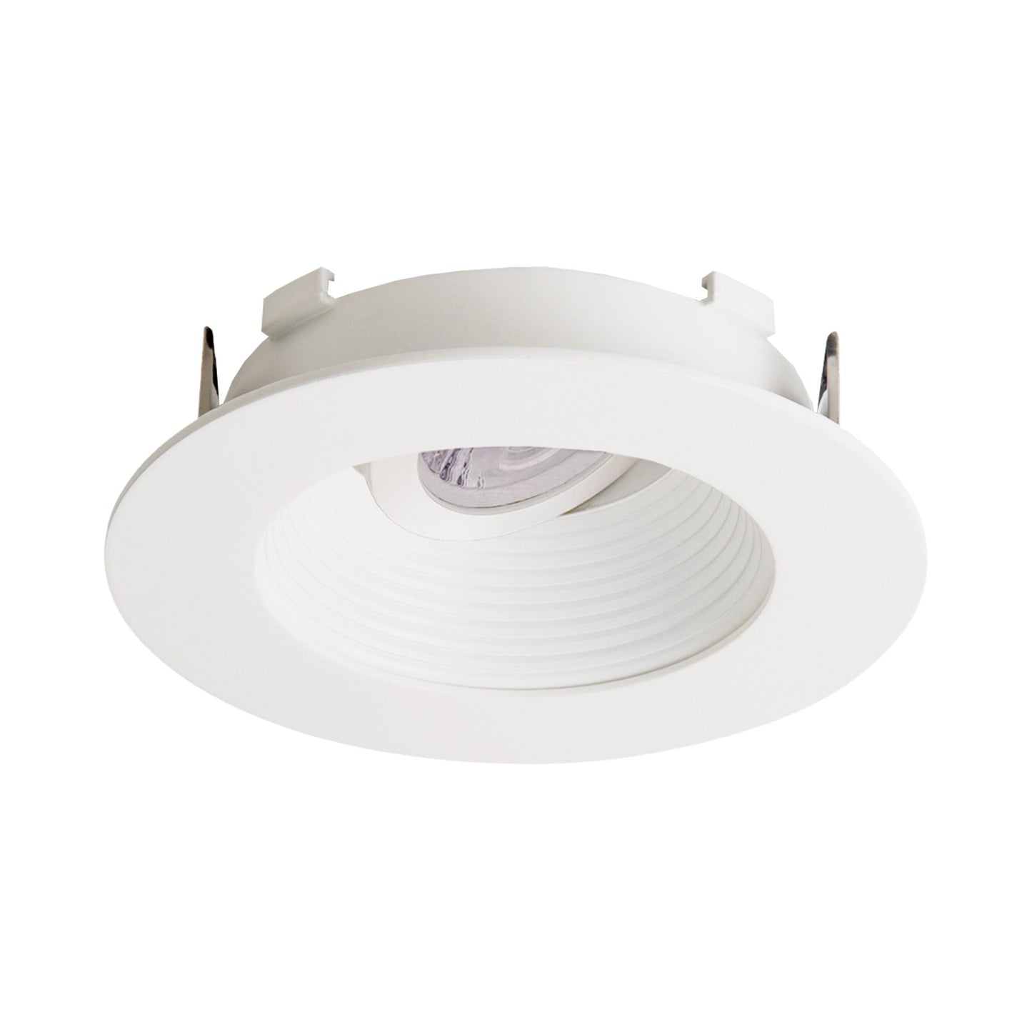 Flexa™ 4" Round Baffle in White (White Ring).