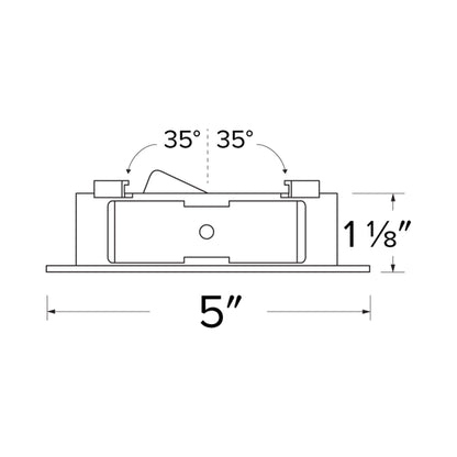 Flexa™ 4" Round Baffle - line drawing.