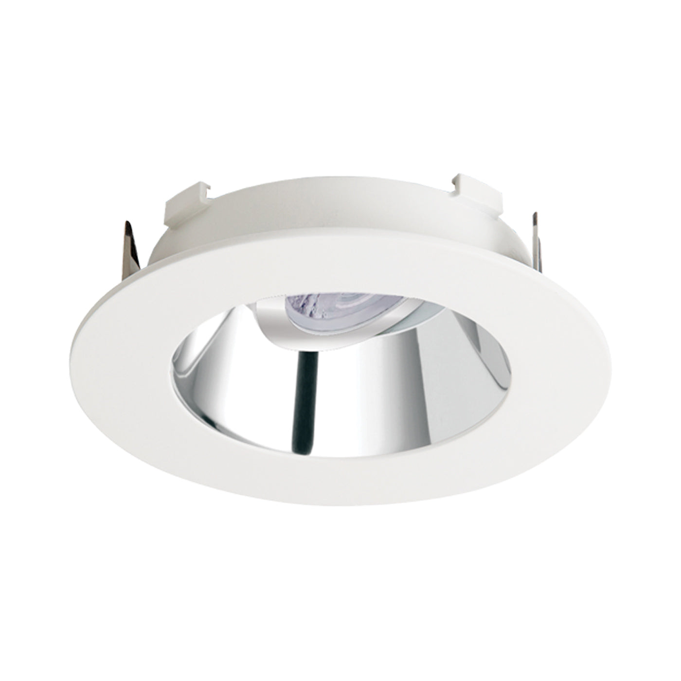 Flexa™ 4" Round Reflector in Chrome/White.