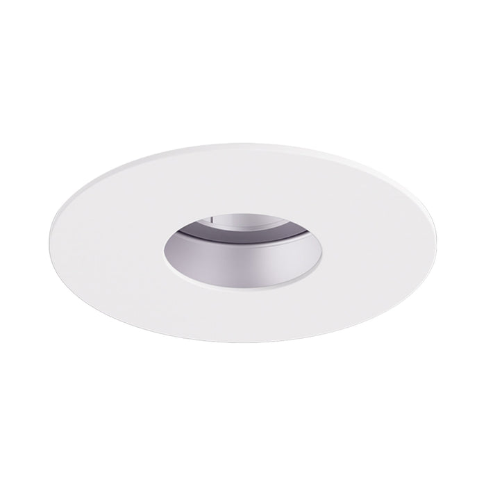 Pex™ 3" Round Adjustable Pinhole in Haze with White Trim.
