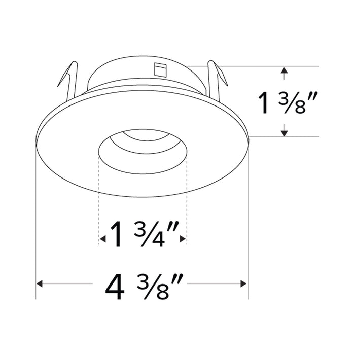 Pex™ 3" Round Adjustable Pinhole - line drawing.