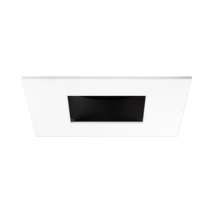 Pex™ 3" Square Adjustable Pinhole in Black with White Trim.