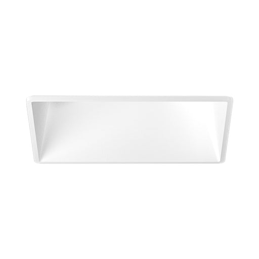 Pex™ 3" Square Adjustable Trimless Smooth Reflector Trim in White.