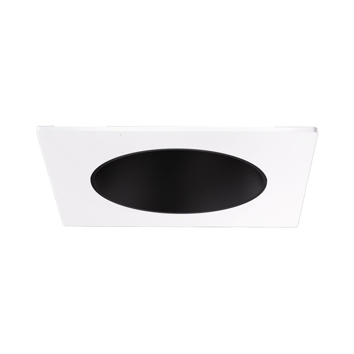 Pex™ 3" Square Deep Reflector in Black with White Trim.