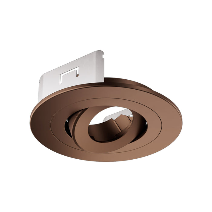 Pex™ 4" Diecast Round Adjustable Spot Trim in Bronze.