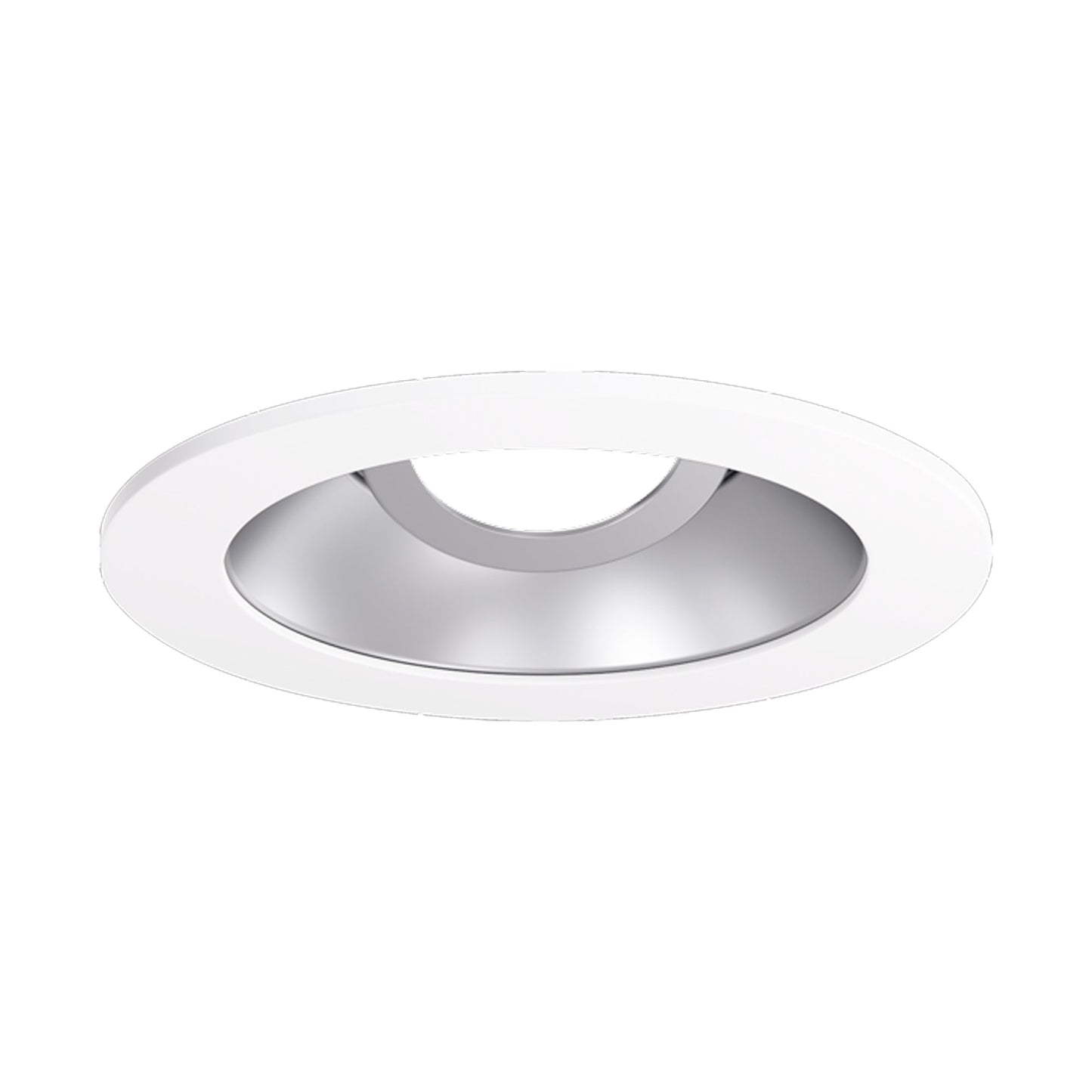 Pex™ 4" Round Adjustable Reflector in Haze with White Trim (None Lens).