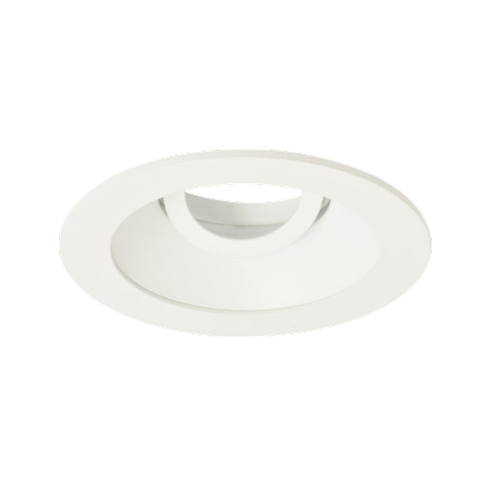 Pex™ 4" Round Adjustable Reflector in White (Clear Glass Lens).