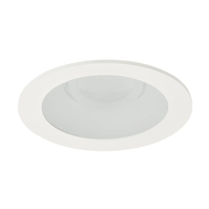 Pex™ 4" Round Adjustable Reflector in Haze with White Trim (Frosted Lens).