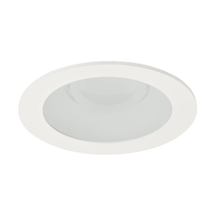Pex™ 4" Round Adjustable Reflector in Haze with White Trim (Frosted Lens).