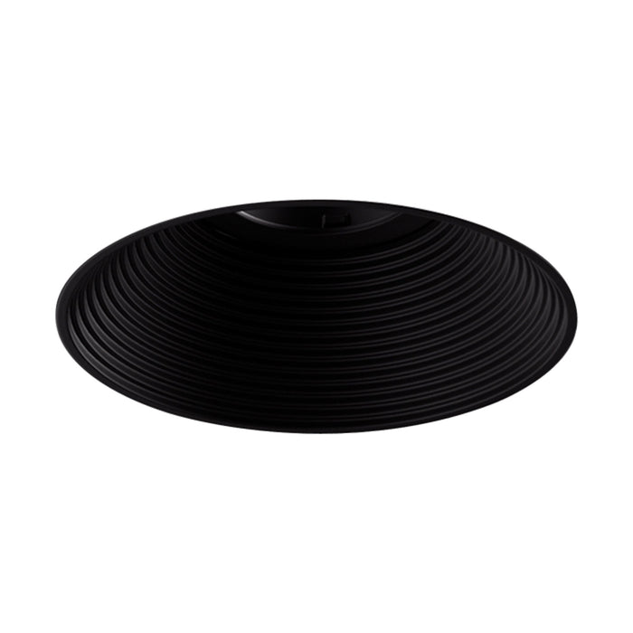 Pex™ 4" Round Trimless Adjustable Baffle Trim in Black.