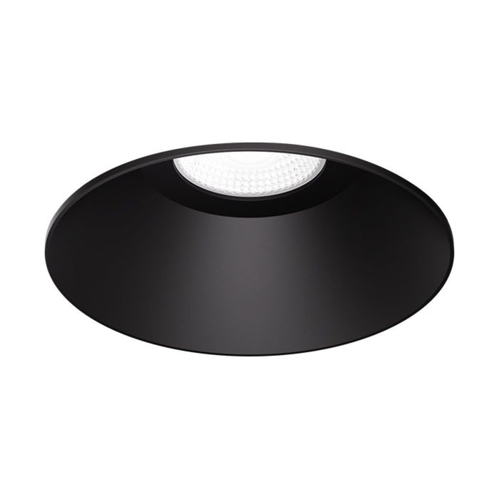 Pex™ 4" Round Trimless Smooth Reflector Trim in Black.