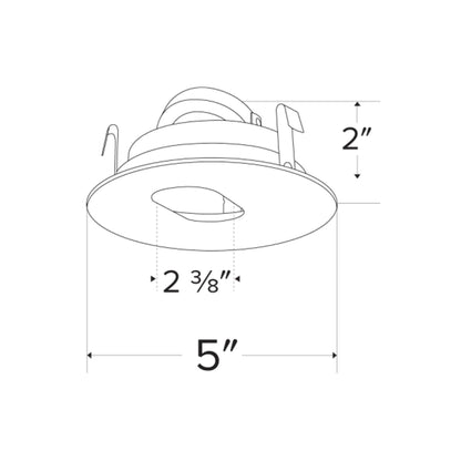 Pex™ 4" Slot Aperture - line drawing.