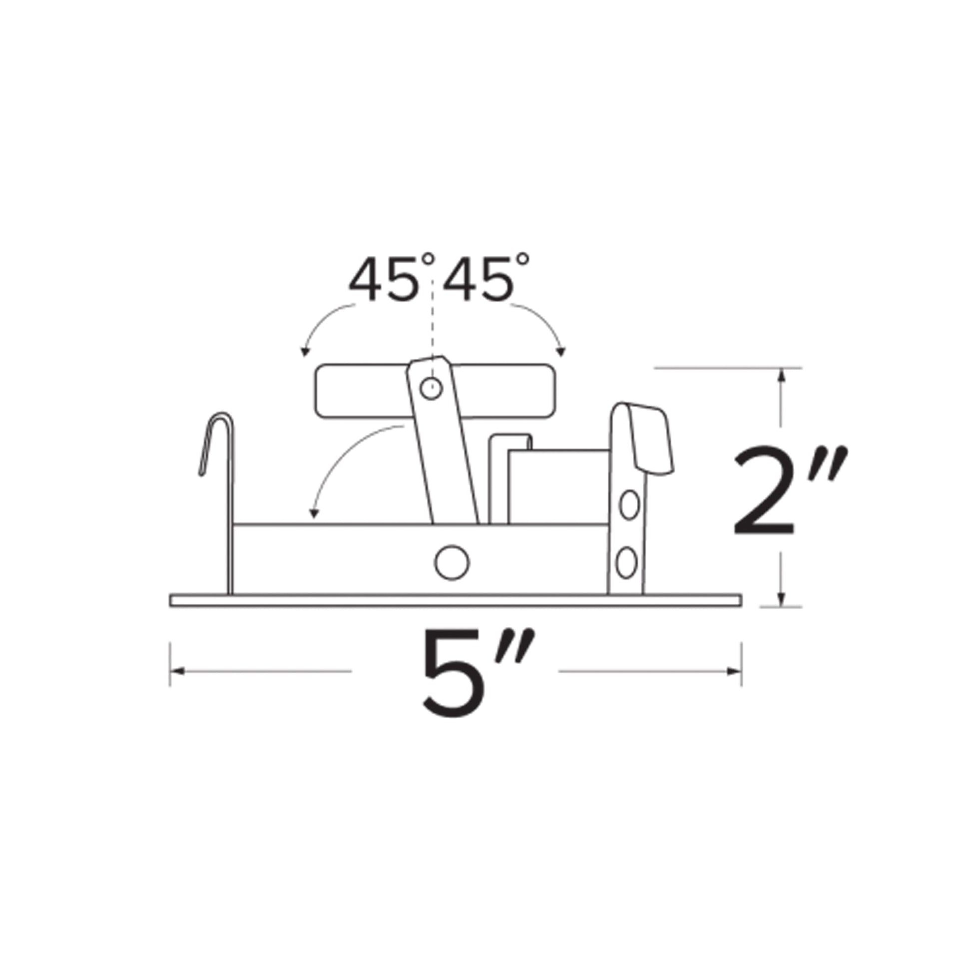 Pex™ 4" Slot Aperture - line drawing.