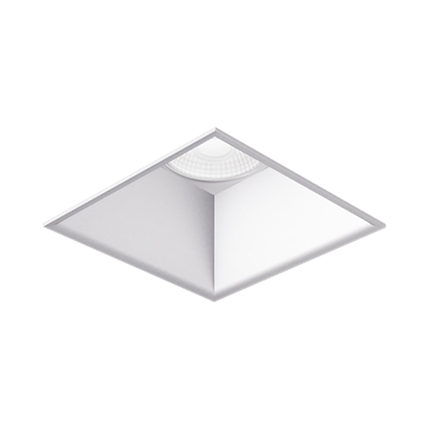 Pex™ 4" Square Trimless Smooth Reflector Trim in Haze.