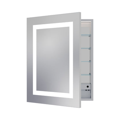 Ambiance LED Mirrored Cabinet Left Door Swing (Small).