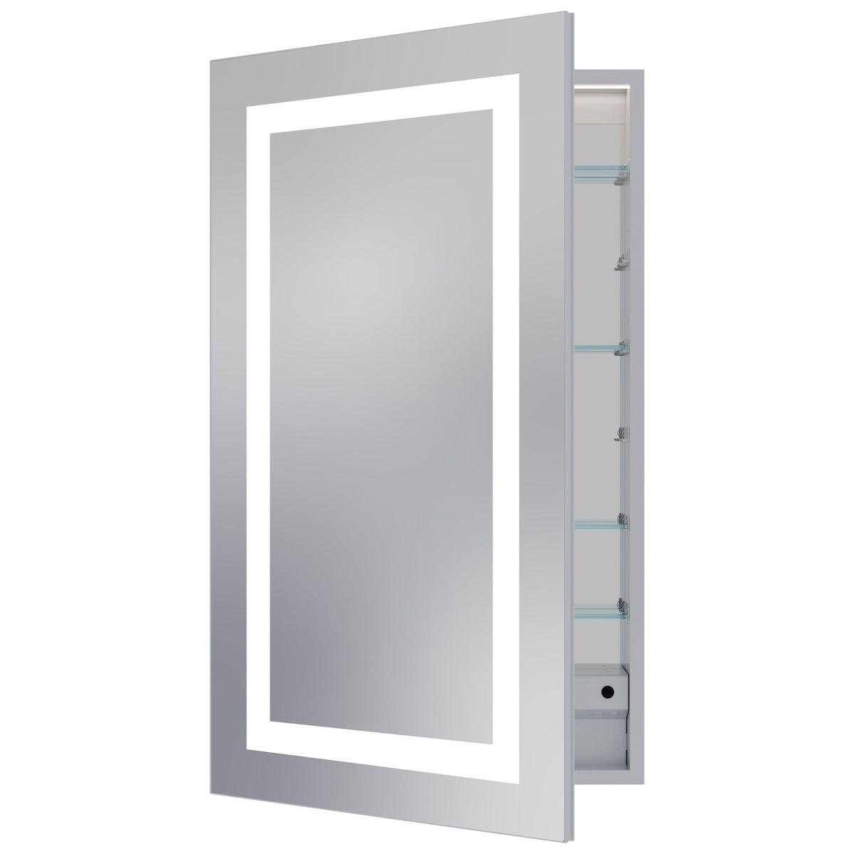 Ambiance LED Mirrored Cabinet Left Door Swing (Large).