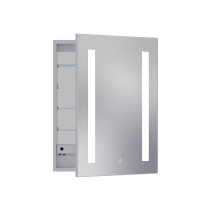 Ascension LED Mirrored Cabinet Right Door Swing (Small).
