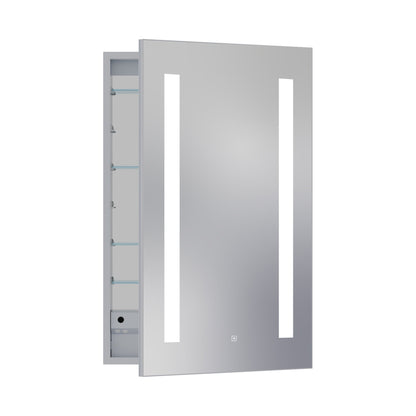 Ascension LED Mirrored Cabinet Right Door Swing (Medium).