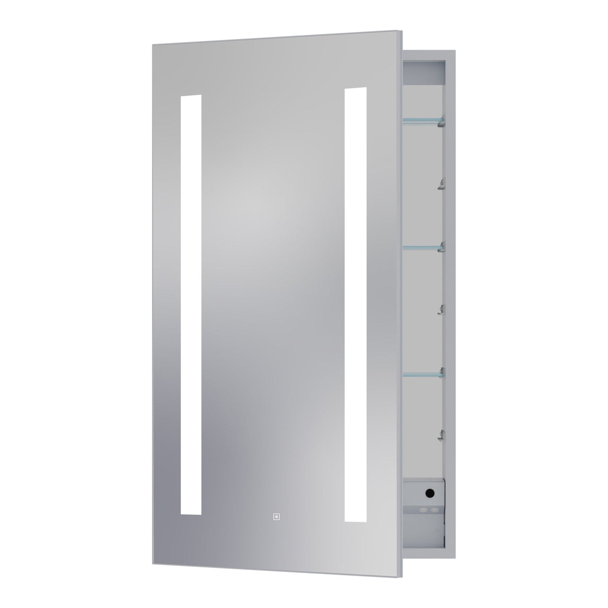 Ascension LED Mirrored Cabinet Left Door Swing (Large).