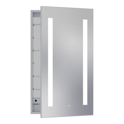 Ascension LED Mirrored Cabinet Right Door Swing (Large).