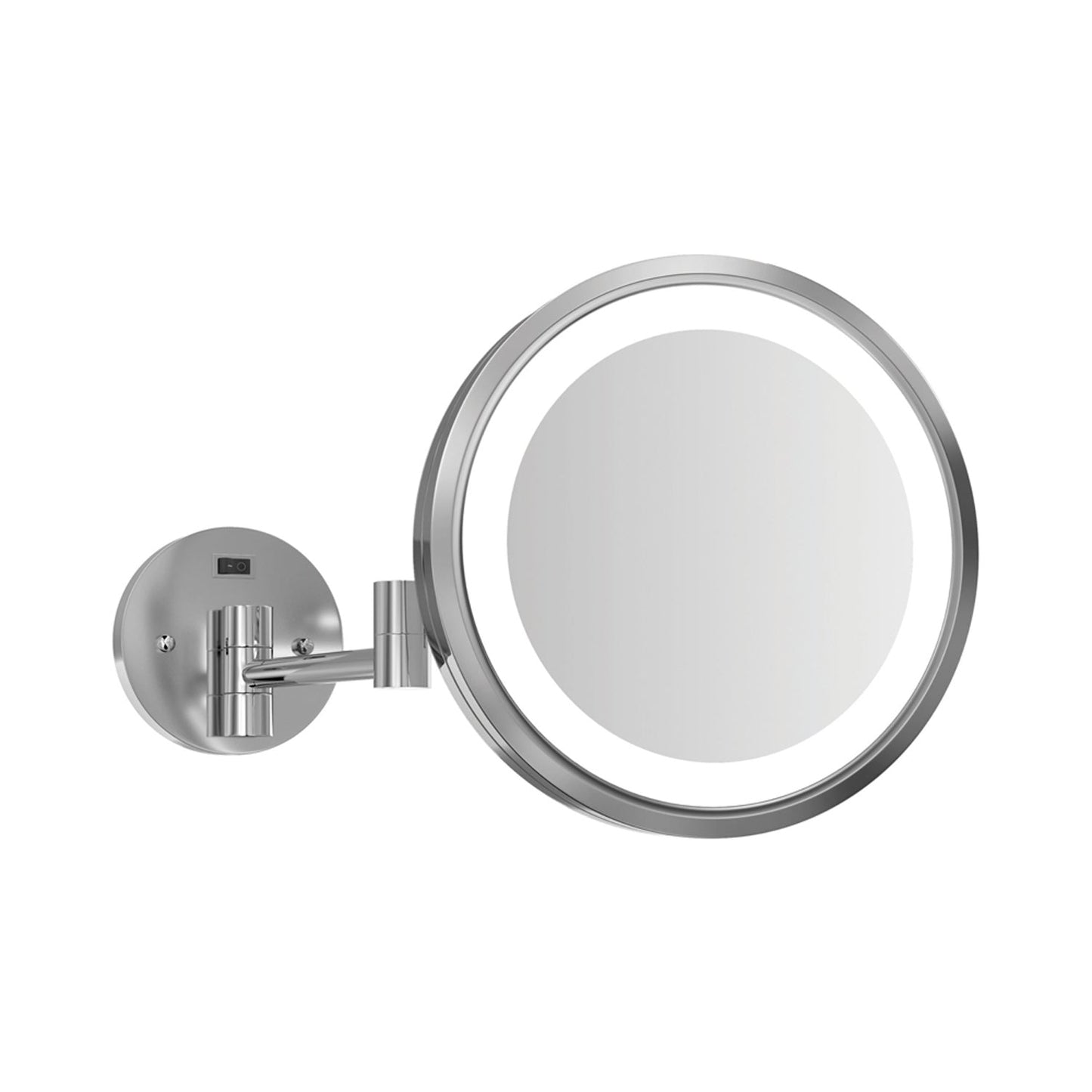 Blush LED Makeup Mirror in Brushed Stainless Steel.
