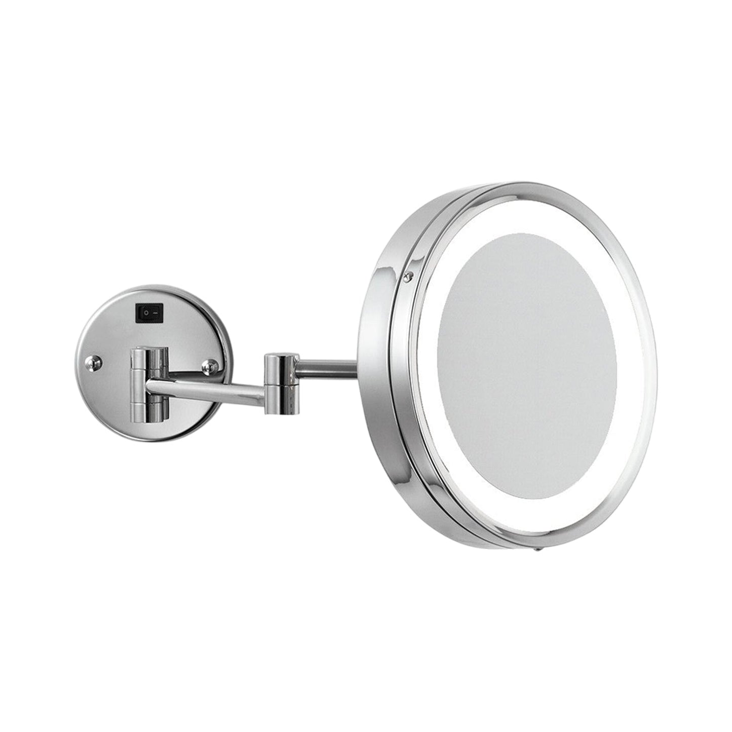 Blush LED Makeup Mirror in Polished Stainless Steel.
