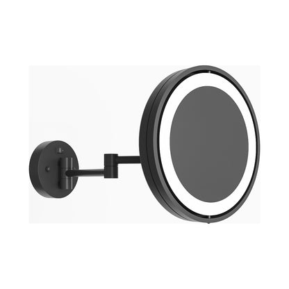 Blush LED Makeup Mirror in Matte Black.
